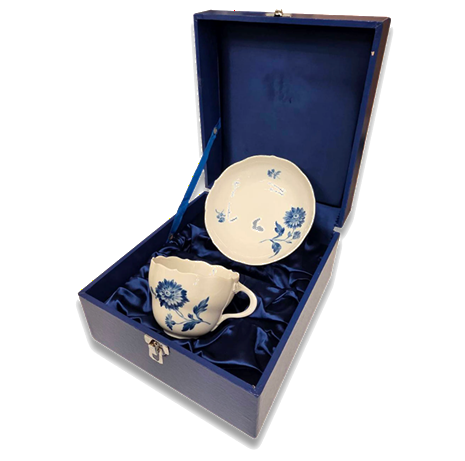 マイセン　青い花 カップアンドソーサー